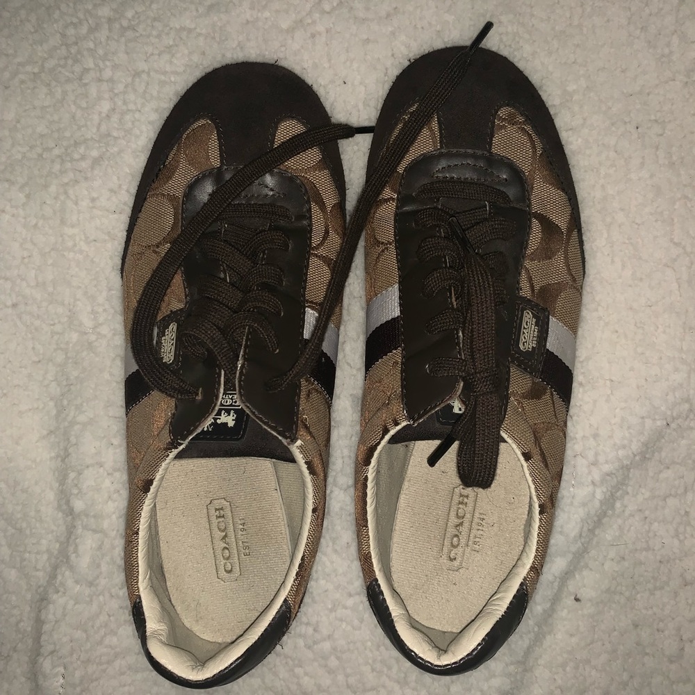 COACH Signature Print Sneakers Size 7.5
